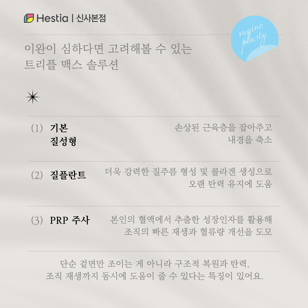 출산 후 질축소수술, 늘어남 치료에 운동보다 효과적일까?