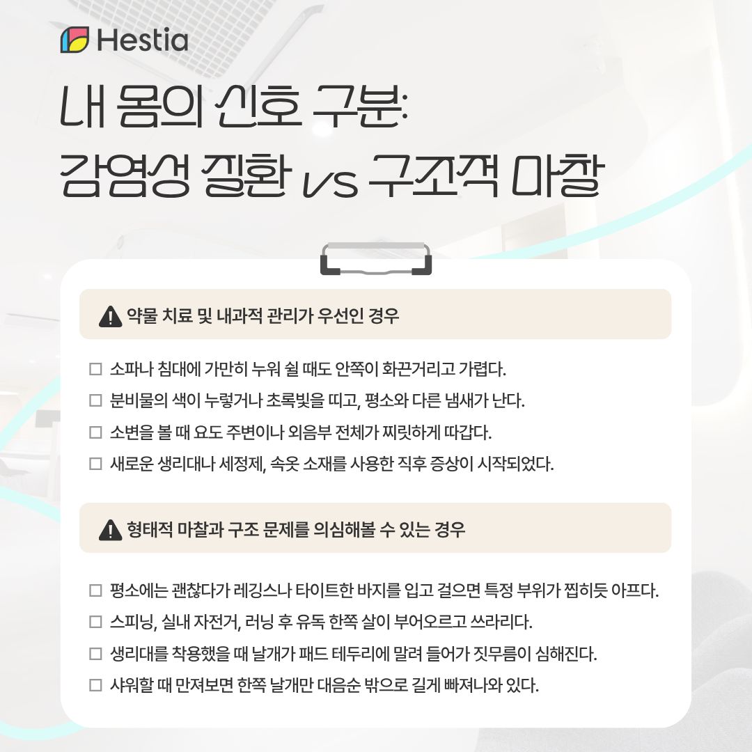 내 몸의 신호 구분: 내과적 관리 vs 구조적 교정