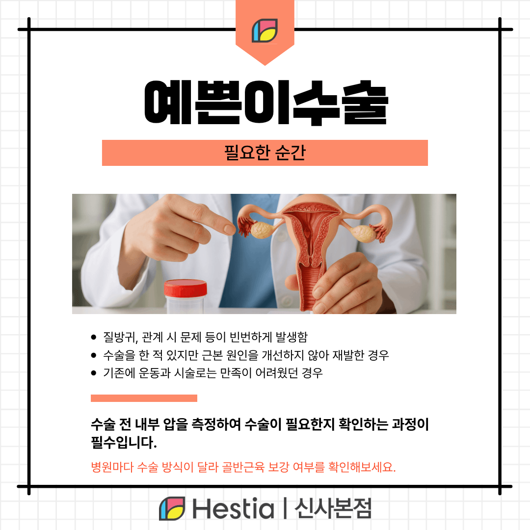 예쁜이수술(질성형술)이 실제로 필요한 순간